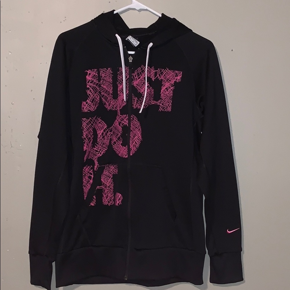 Black Nike Zip up hoodie